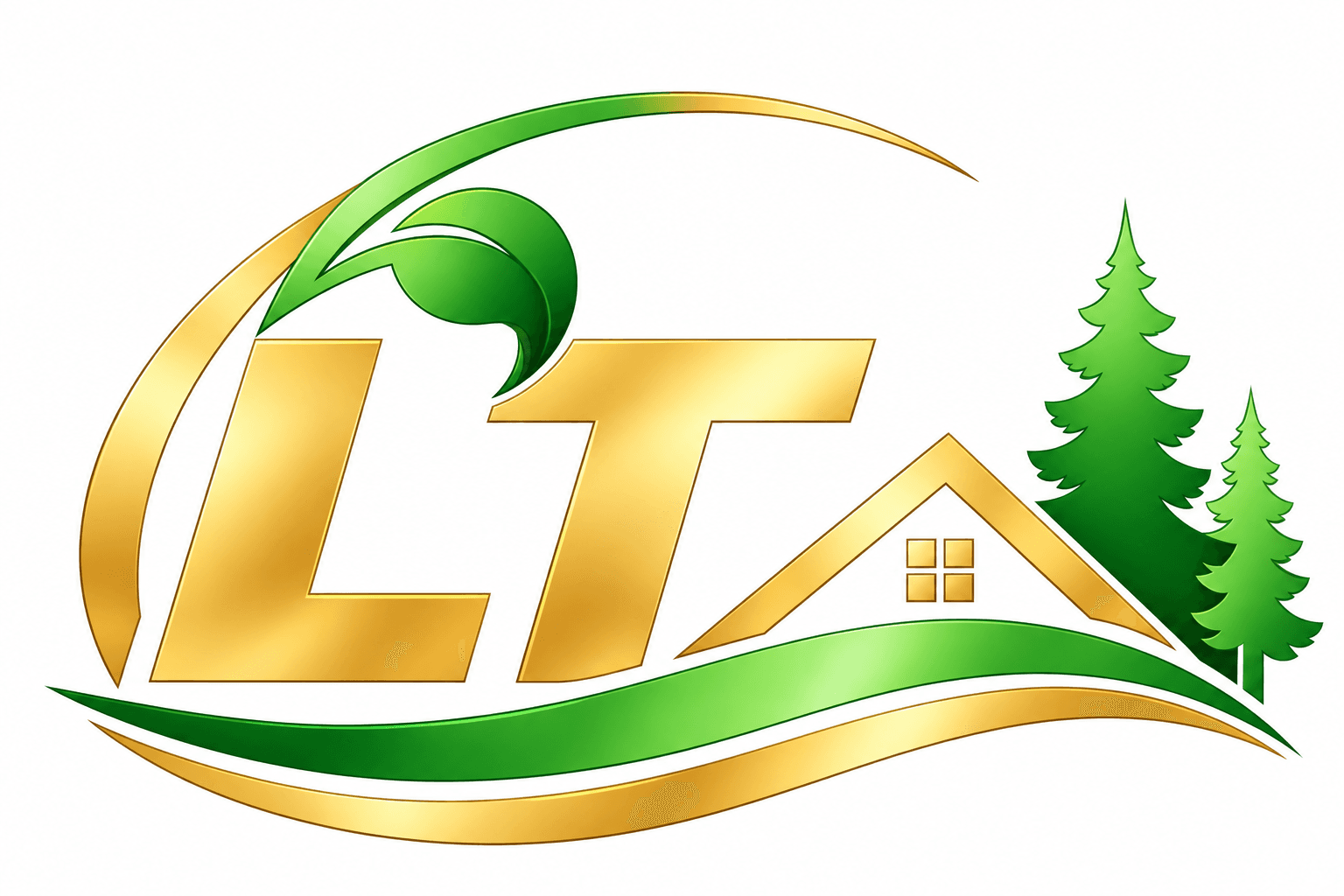 Logo LT.services or et vert